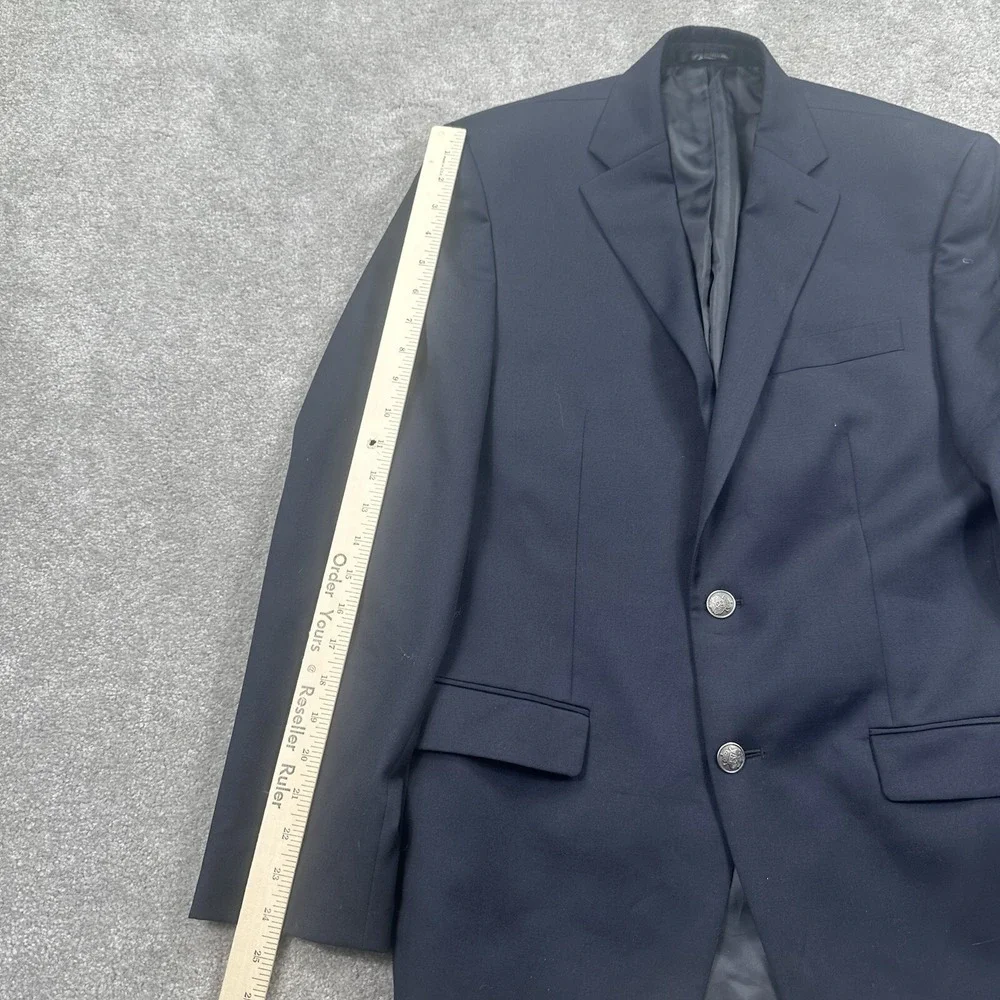 Michael Kors Men's Suit Coat Blazer Size 38 R‎ Navy Blue Wool Blend